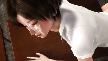 Cute babe enjoys cool sex in 3D porn movie